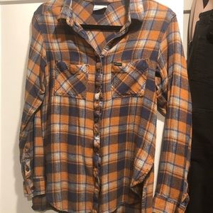 Columbia Flannel, Medium, fall colors, no smoke no pets, in good condition